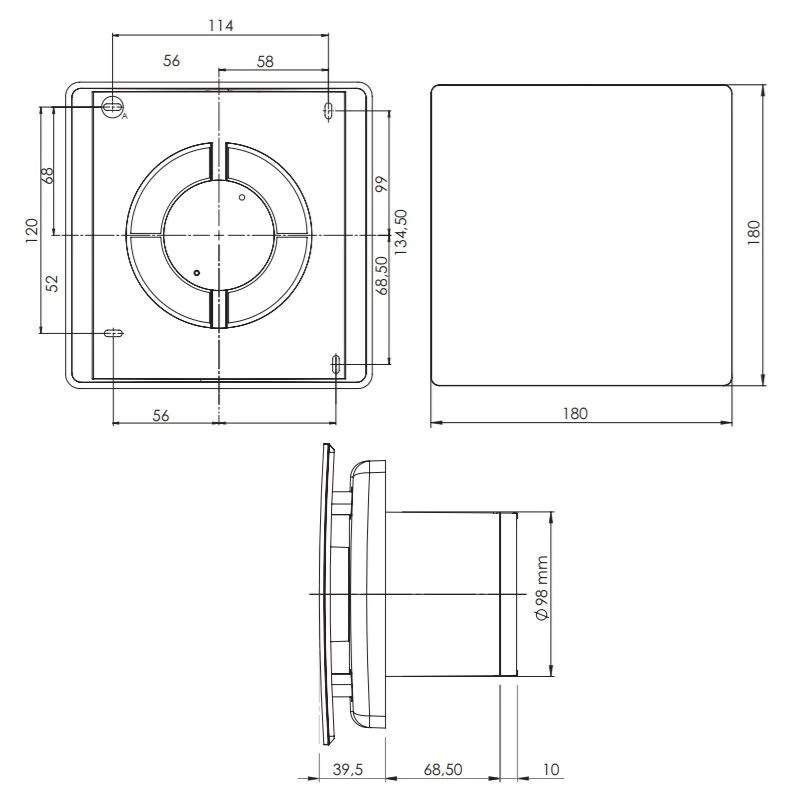 Itho Daalderop BTV SSST - Badkamer-/toiletventilator 53-00355 3 Itho Daalderop BTV SSST - Badkamer-/toiletventilator 53-00355 - Afbeelding 3
