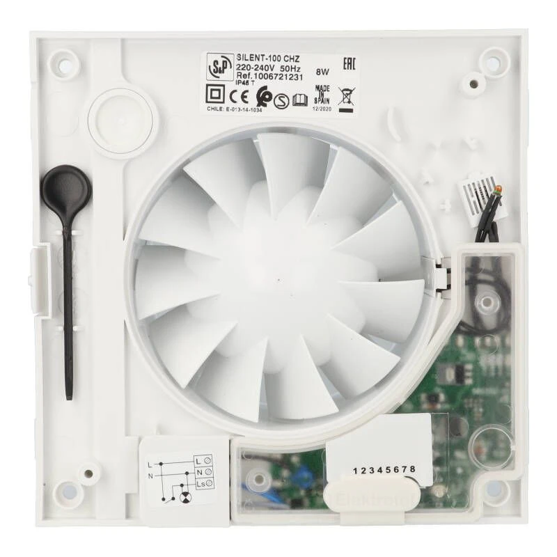 Soler & Palau SILENT-100 - Badkamer-/toiletventilator 5210402300 6 Soler & Palau SILENT-100 - Badkamer-/toiletventilator 5210402300 - Afbeelding 6