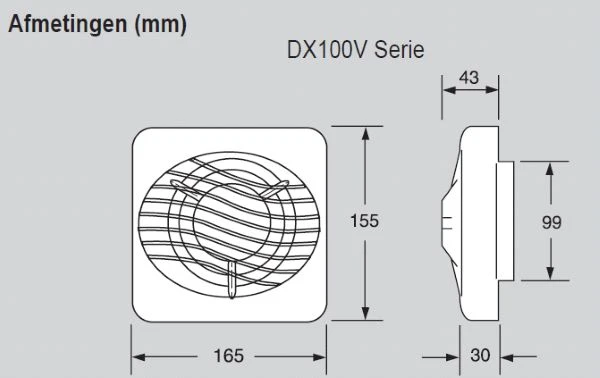 Xpelair DX100 - Badkamer-/toiletventilator X90839AW 6 Xpelair DX100 - Badkamer-/toiletventilator X90839AW - Afbeelding 6